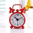 Analog Clocks Classic Double Bell Alarm Clock Movement Bedside Night