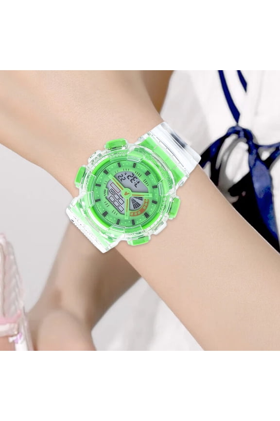 Analog Digital Display LED Watch, Multifunctional Waterproof Electronics Sports Watch, Outdoor Waterproof Digital Sports Analog Watches, Analog-Digital Chronograph Watch