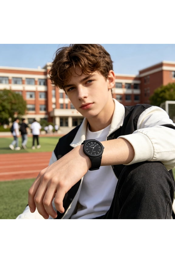 Analog Digital Quartz Watch – Silent No- Exam Wrist Watch, Waterproof Timekeeping Fashion Casual Sports Wristwatch, Unisex Quartz for Study（A）