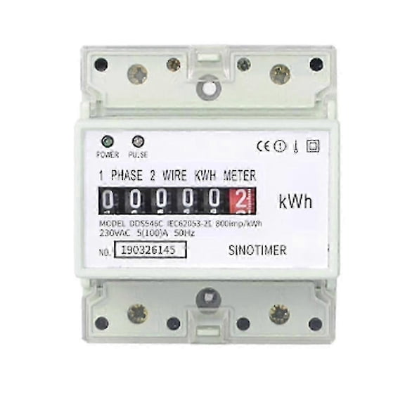 Analog Electricity Meter 220V 100A Single Phase KWh Consumption