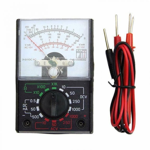 Analog Multimeter MF-110A, AC/DC 1000V 500mA Voltmeter Ammeter Ohmmeter, Pointer Type Tester for Electrical Teaching, DIY Repairs