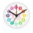 thumbnail image 1 of Analog Night Lamp Mute Telling Time Teaching Clock for Classroom Rabbit, 1 of 6