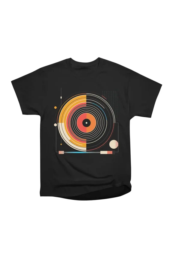 Analog Orbit Turntable T-Shirt Tee Gift For Him Merch For Her Apparel For Friend