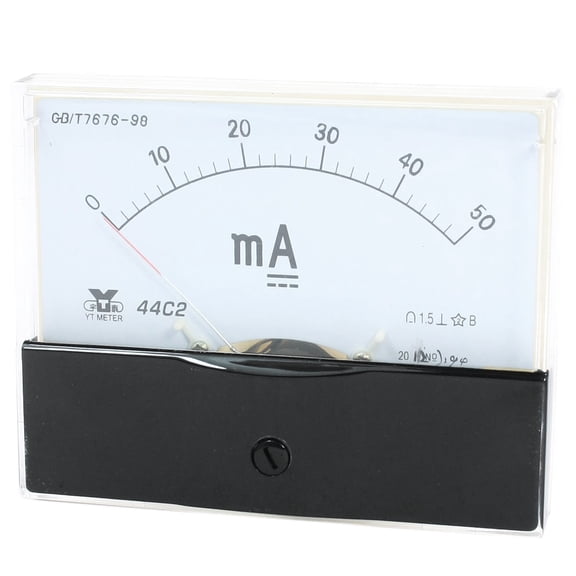 Analog Panel Ammeter Gauge DC 0 - 50mA Measuring Range 1.5 Accuracy 44C2