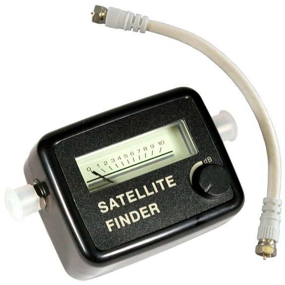Analog Satellite Signal Finder Strength Meter with LNB to REC Connector and dB Level Control