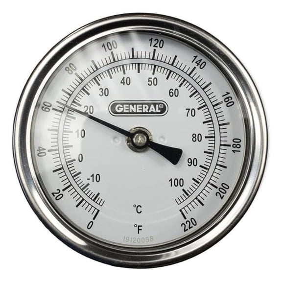 Analog Soil Thermometer 36 Inch, Long Stem Garden Thermometer for Composting, Soil Temperature Measurement -0 to 220F, Stainless Steel Probe