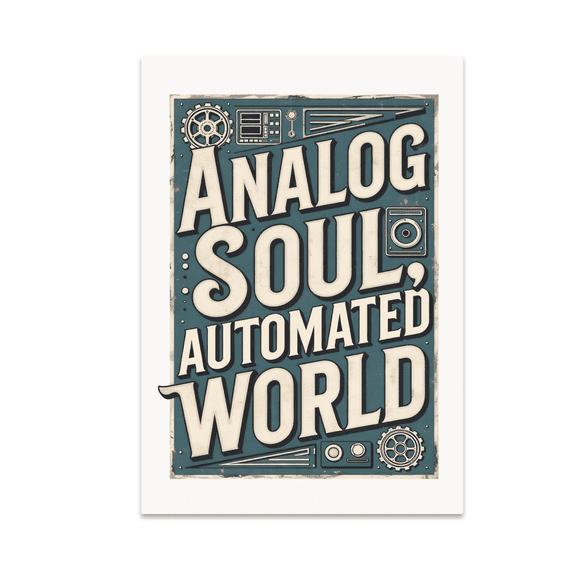 Analog Soul Automated World Poster - Automation Engineer Decor - 13x19 Poster Print
