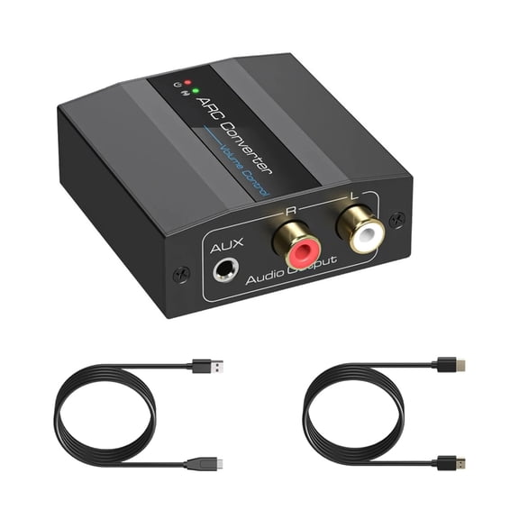 Analog Sound Converter HDTV 4K@60Hz 3.5mm Output Power Off Converter for HDTV Soundbar