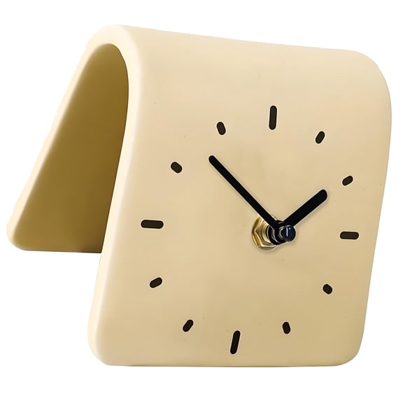 Analog Table Clock on Stand,Decorative Desk and Shelf Clocks Small Silents Bedside Clocks for Bedroom Living Room Decors