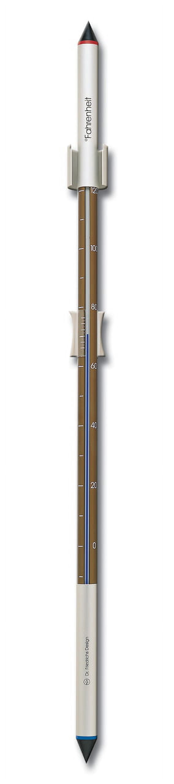 Analog Thermometer Bronze Anodized Aluminum 34 inch tall