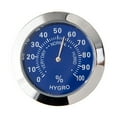 thumbnail image 1 of Analog Thermometer Hygrometer Temperature Humidity Monitor Meter Gauge Blue Hygrometer Smile Home, 1 of 9