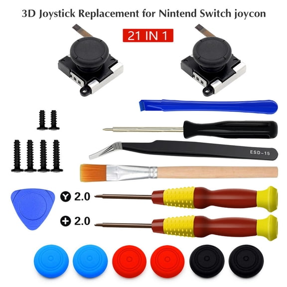 Analog Tools With Screwdriver Thumb Stick Game Console Accessories 3D Replacement Practical Joystick Repair Kit For Switch Lite