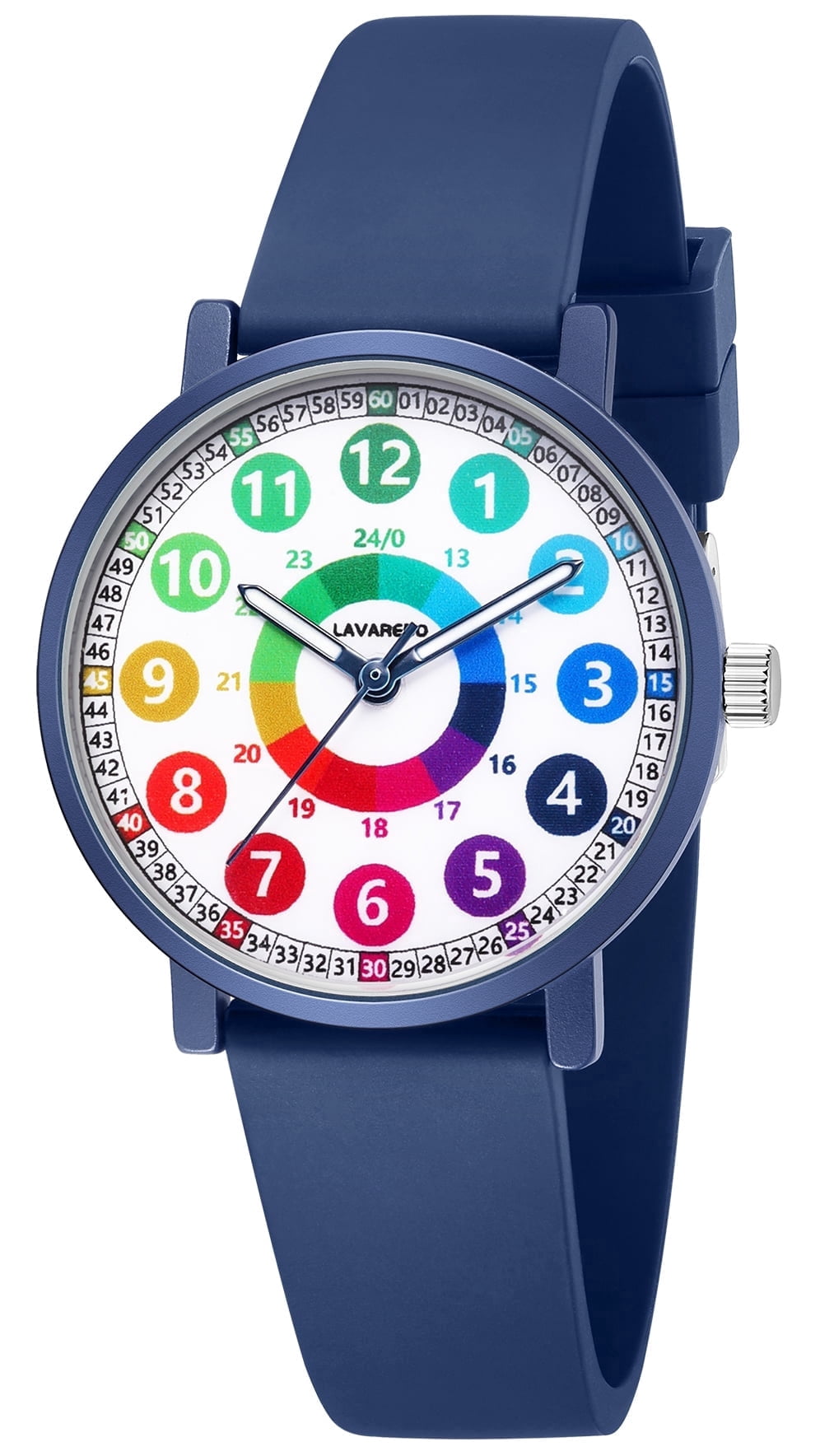 Kids Analog Watch Boys Girls Learning Time Watches with Silicone Band ...
