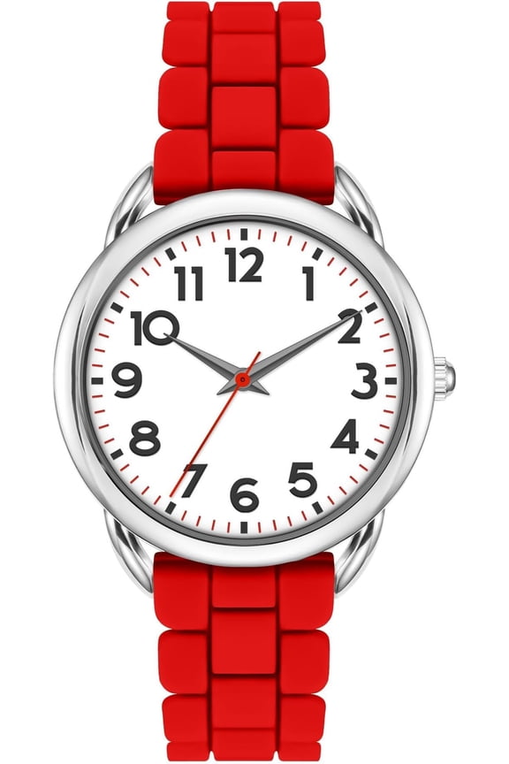 Analog Watch for Women Lar Numerals Easy Time Reading Strap Casual Watch Water Resistant 100