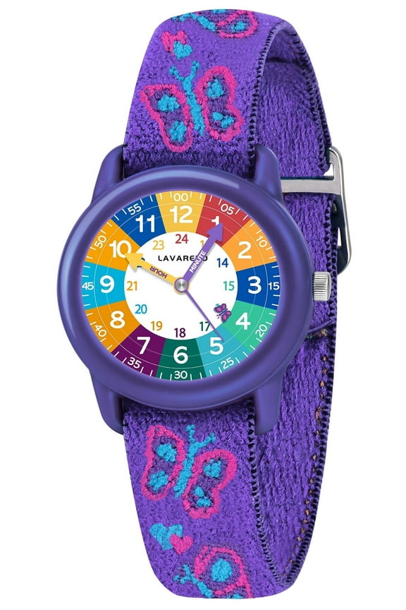 Watches for Kids Analog Watches with Elastic Fabric Strap for Girls Boys Birthday Christmas Gift for Kids