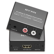 Analog to Digital Audio Converter, RCA & 3.5mm to Optical & HDMI Audio Converter