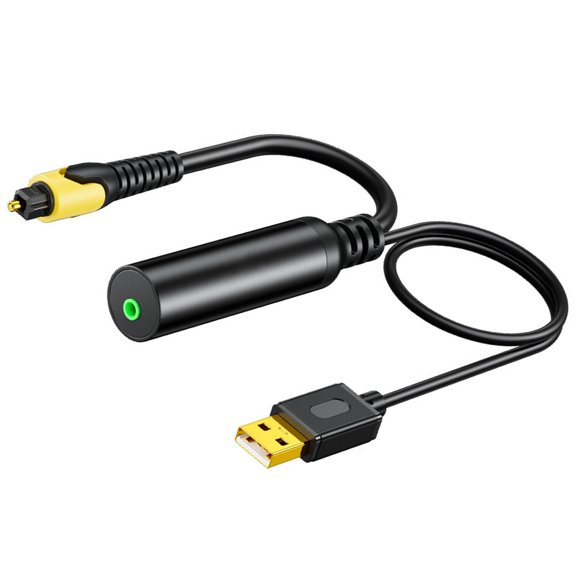 Analog to Digital Sound Adapter 3.5mm to SPDIF Converter for Output 3.5mm USB Converter to Cable