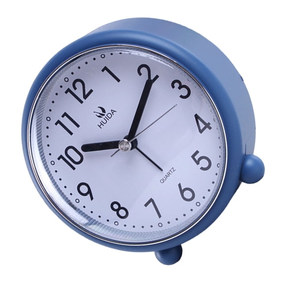 Analogs Alarm Clock 4inch Super Silents NonTicking Small Clock Operated Simple for Bedroom Desk