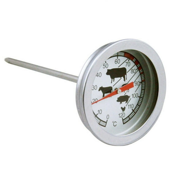 Analogue Meat Kitchen Thermometer Food Temperature Probe Stainless Steel