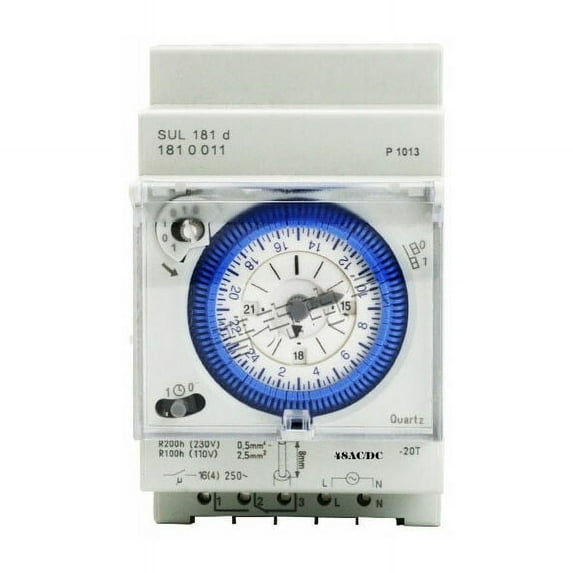 Sturdy Material Analogue Time Switch, Time Guard Type 96 Mechanical Hour Timer for Energy Saving and Circuit Protection