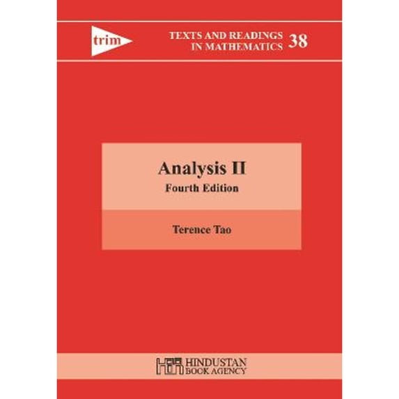 Pre-Owned Analysis II: 2 (Texts and Reading in Mathematics) Hardcover