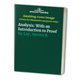 thumbnail image 1 of Pre-Owned Analysis: With an Introduction to Proof (4th Edition) (Hardcover) 0131481010 9780131481015, 1 of 1