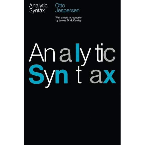 Analytic Syntax, (Paperback)