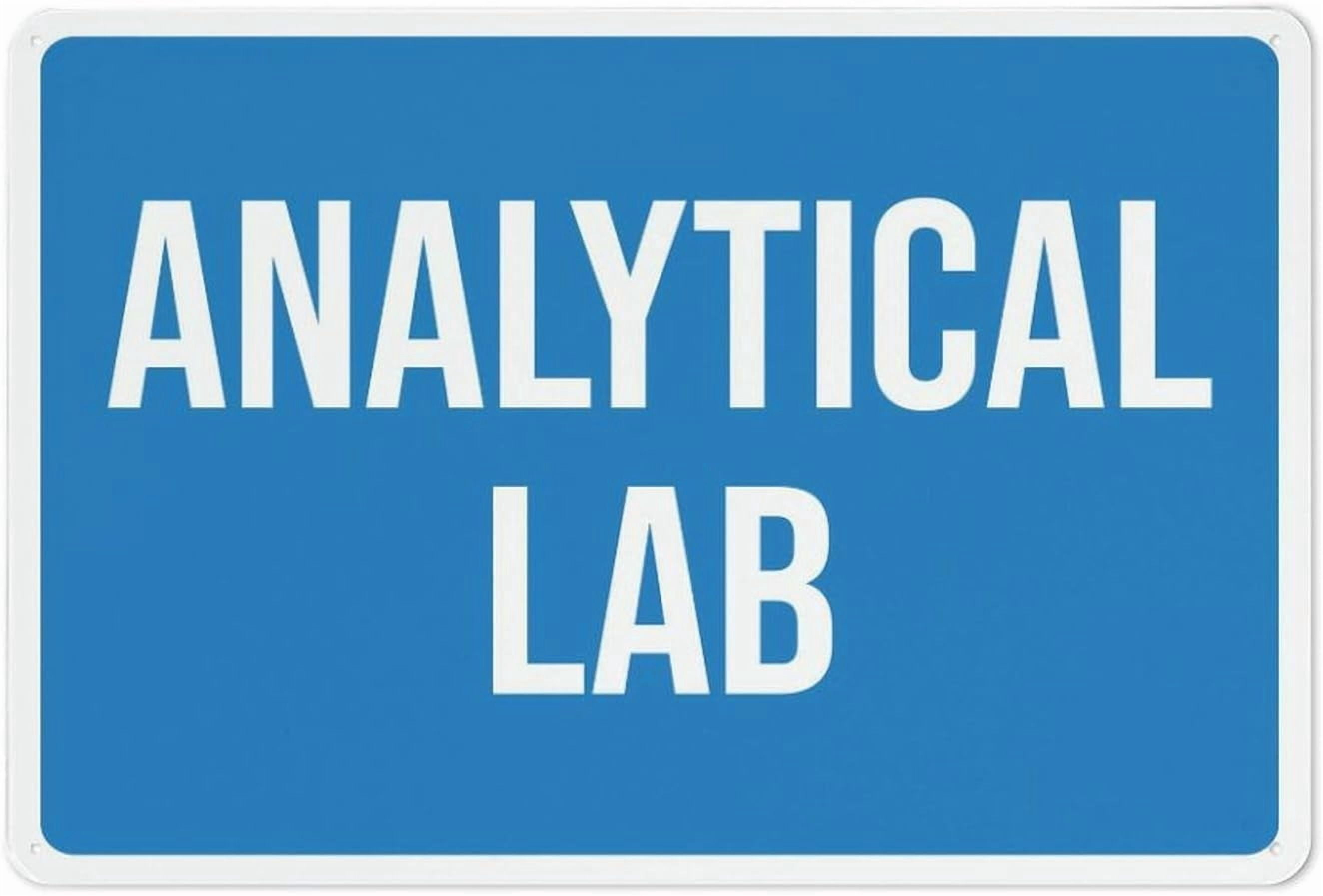 Analytical Lab Blue Retro Vintage Sign 8