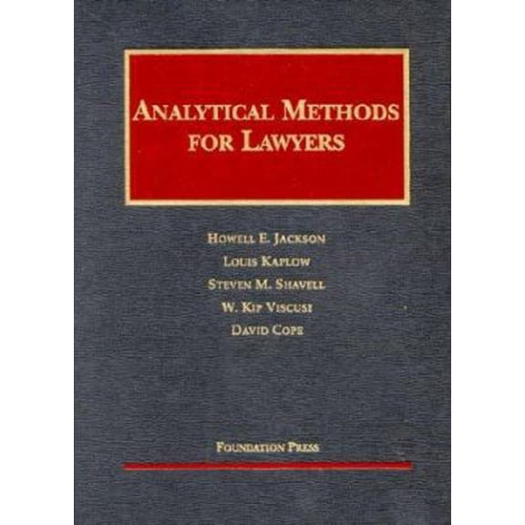 Pre-Owned Analytical Methods for Lawyers 2003 (University Casebook Series) (Hardcover) 1587785145 9781587785146