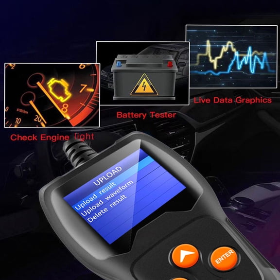 Analyzer,Alternator Tester - Cca 220ah Auto Professional Car Test All 12v 100-2000 Cca 220ah Tester - Test (kw600) On 100-2000 Tester (kw600) On Car Battery Tester Load Alternator Cars/ss