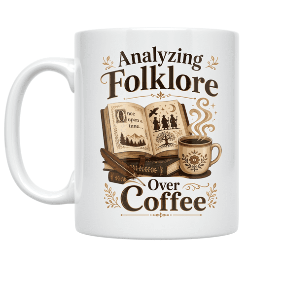 Analyzing Folklore Over Coffee - Folklore Studies Enthusiast - 11 oz Ceramic Coffee Mug
