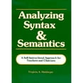 thumbnail image 1 of Pre-Owned Analyzing Syntax & Semantics Textbook (Paperback) 0913580910, 1 of 1