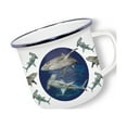 thumbnail image 1 of Anamelware Nature Collection - Shark by Deluxebase. 16 fl oz Large Enamel Mug. Reusable Shark Mug for Soup, Cold Drinks & Hot Drinks. Animal Coffee Mug for Camping, Travel & Cute Gifts., 1 of 1
