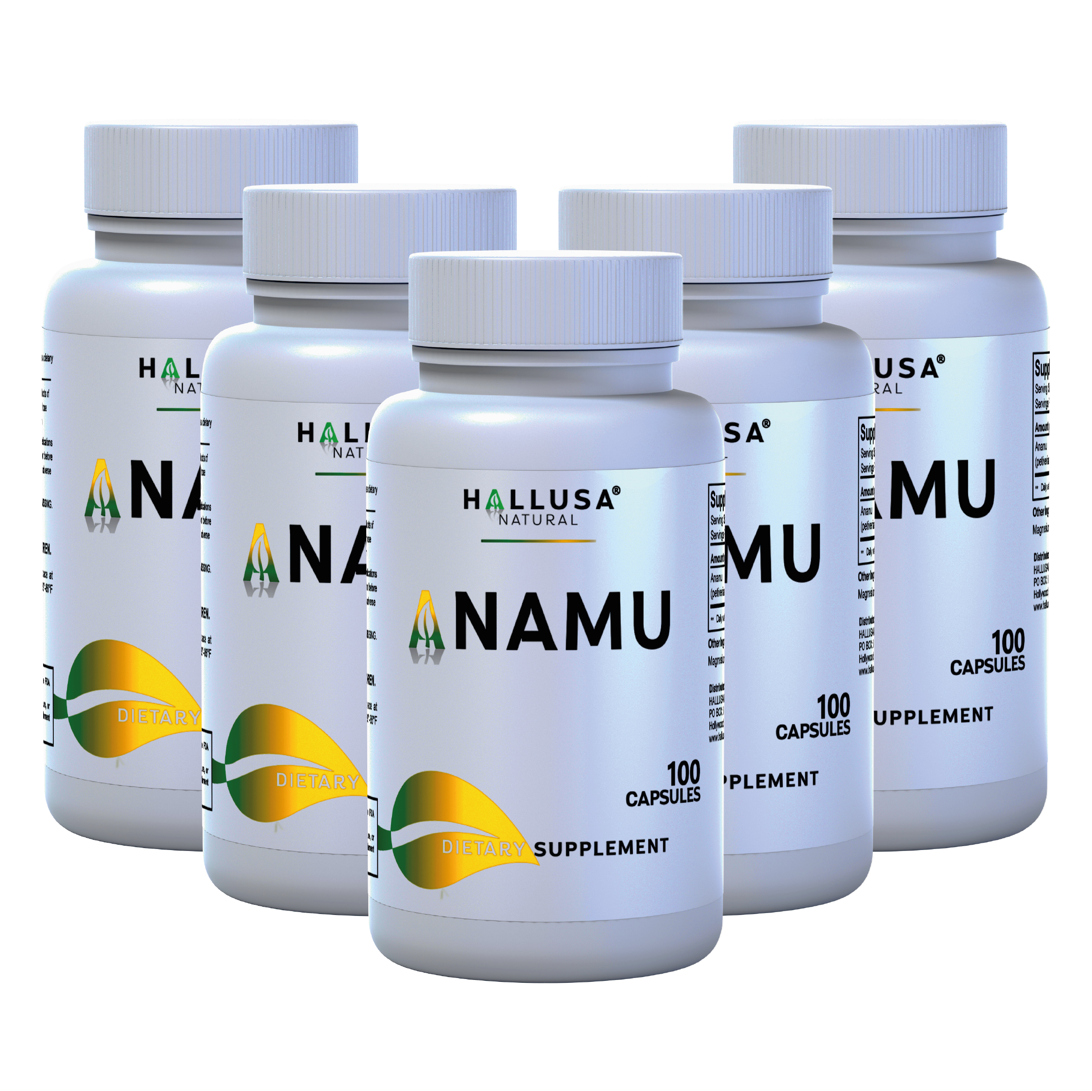 Anamu Root 2250 mg - Anamu capsules organic - Supplement Anamu Root Herb - Immune System & Energy - Petiveria Allicea - 500 Capsules Hallusa Natural