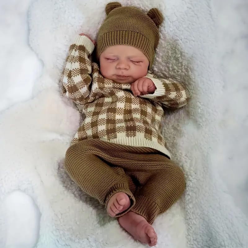 Anano Reborn Baby Dolls 18 Inch Realistic Newborn Sleeping Baby Dolls Girls That Look Real Lifelike Preemie Babies Alive Soft Silicone Reborn Infant Dolls