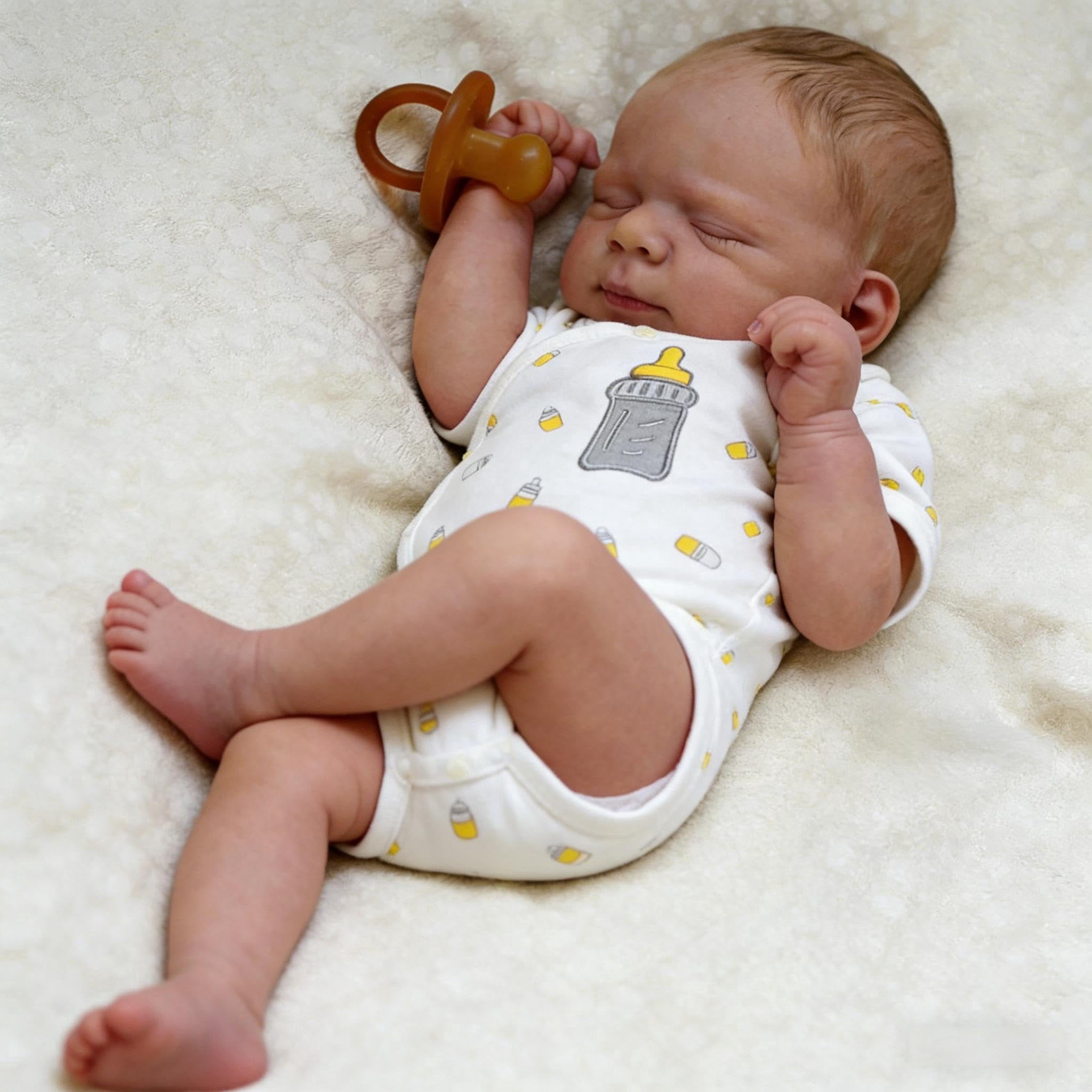 Anano Reborn Baby Dolls 18 Inch Realistic Newborn Sleeping Baby Dolls Girls That Look Real Lifelike Preemie Babies Alive Soft Silicone Reborn Infant Dolls