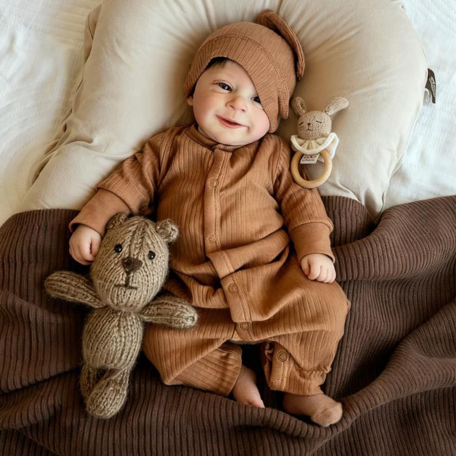 Anano Reborn Baby Dolls 18 Inch Realistic Newborn Sleeping Baby Dolls Girls That Look Real Lifelike Preemie Babies Alive Soft Silicone Reborn Infant Dolls