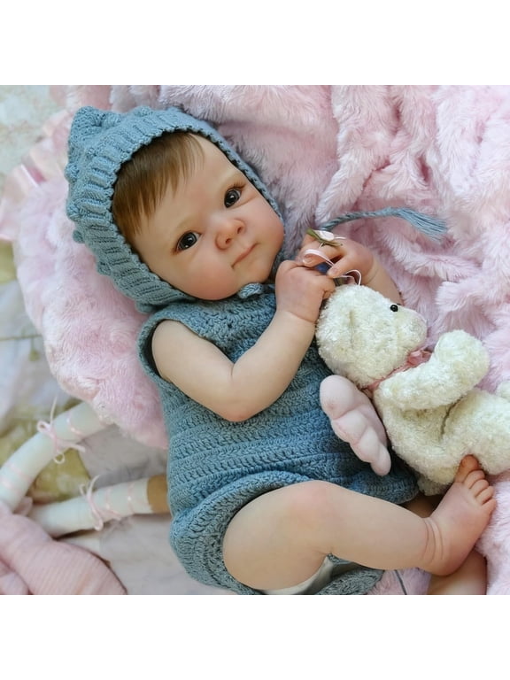 Anano Reborn Baby Dolls 18 Inch Realistic Newborn Sleeping Baby Dolls Girls That Look Real Lifelike Preemie Babies Alive Soft Silicone Reborn Infant Dolls