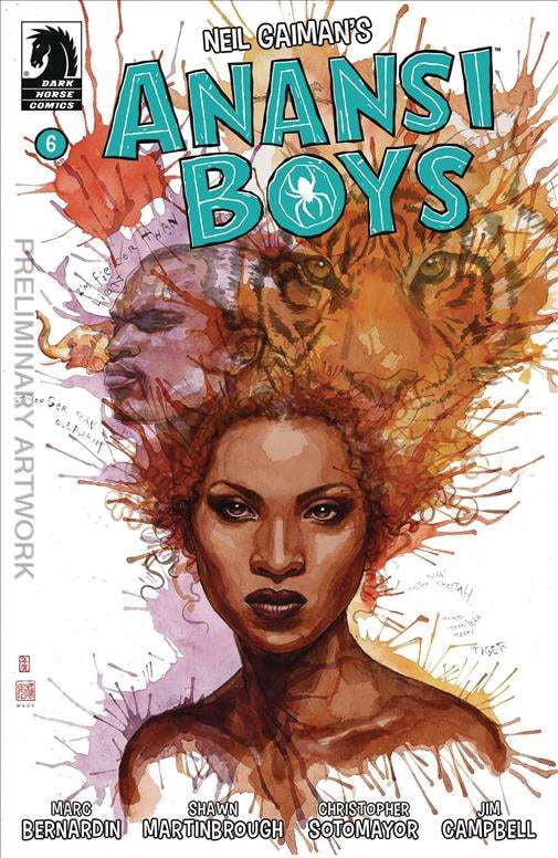 Anansi Boys 6A VF ; Dark Horse Comic Book