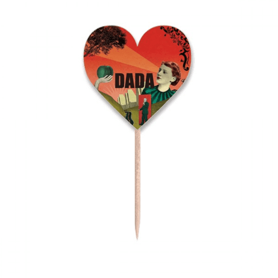 Anarchy Antiwar Dada Art Art Deco Fashion Toothpick Flags Heart Lable Cupcake Picks