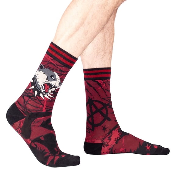 Anarchy Badger Crew Socks