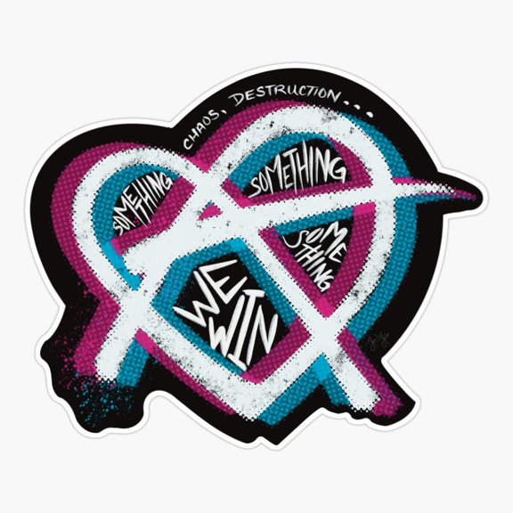 Anarchy Heart Fantasy Character Sticker