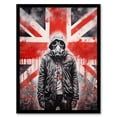 thumbnail image 1 of Anarchy In The UK Gas Mask Riots British Flag Blood Dystopia Artwork Framed Wall Art Print A4, 1 of 5