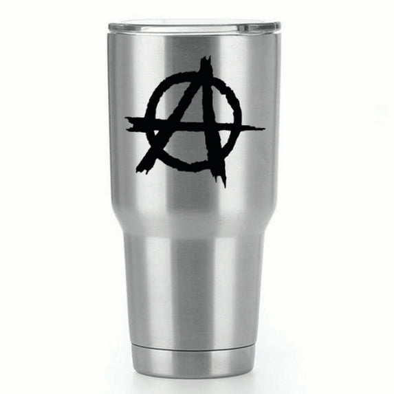 Anarchy | Single Yeti Decal | 3-Inch Black Vinyl Decal