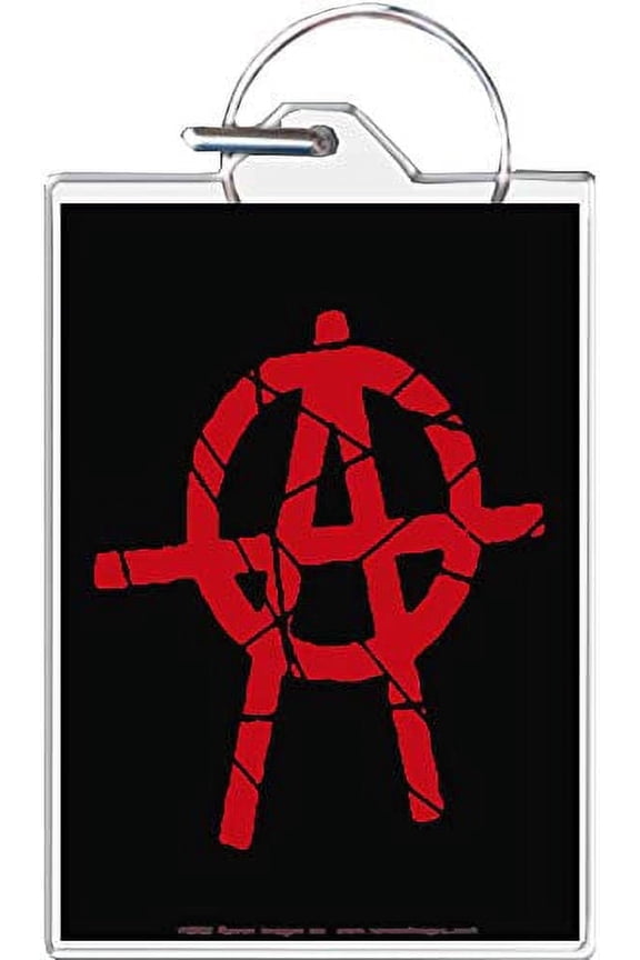 Anarchy Symbol Keychain