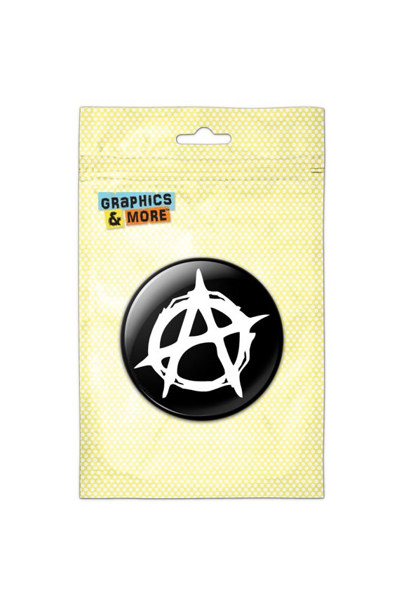 Anarchy Symbol Pinback Button Pin Badge