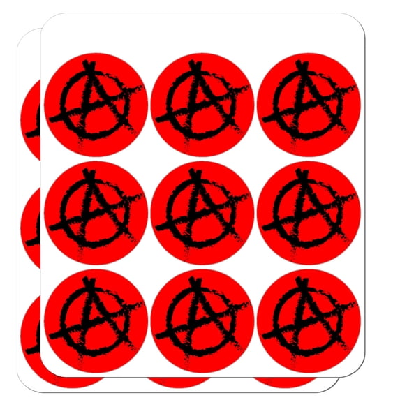 Anarchy Symbol Red Planner Calendar Scrapbooking Crafting Stickers
