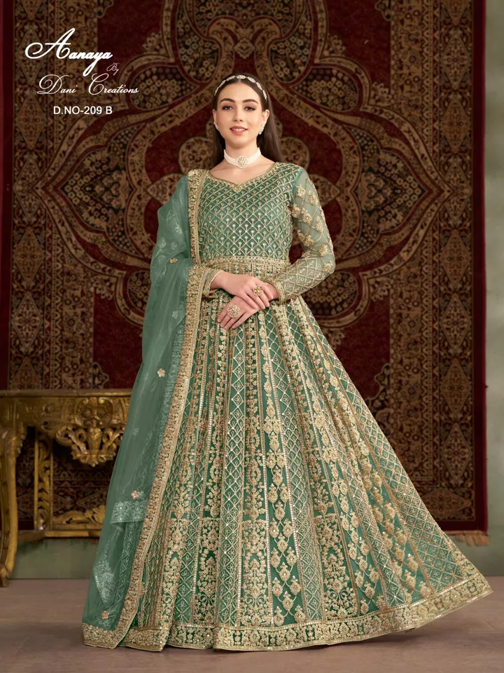 Designer Party Wear For Women Ready-to-Wear Designer For Women Indian/ Pakistani Embroidered Party & Wedding Wear Anarkali Suit Designer Party Wear For Women Ready-to-Wear Designer For Women Indian/ Pakistani Embroidered Party & Wedding Wear Anarkali Suit