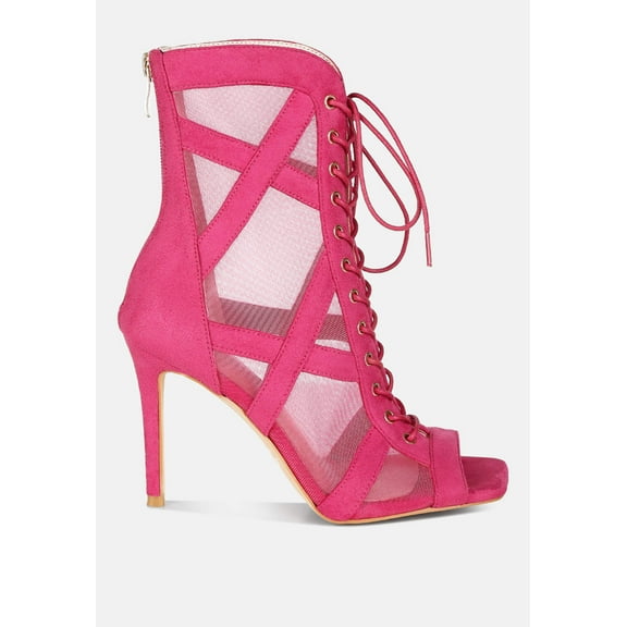 Anarki Mesh Lace-Up Ankle Boots