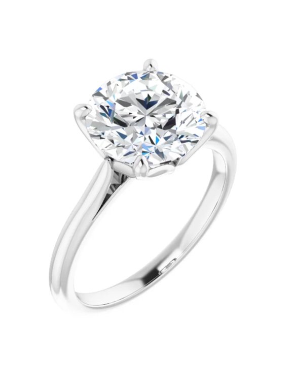 Anastasia 3 Carat Moissanite Engagement Ring Solitaire Round